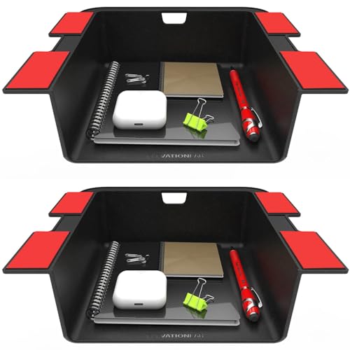 Elevation Lab Elevation Shelf (2 Pack) - The Original Under Desk Storage Shelf/ Organizer | for Adjustable Stand Up Desks, Workstations, Gaming, Desk Accessories - Image 1
