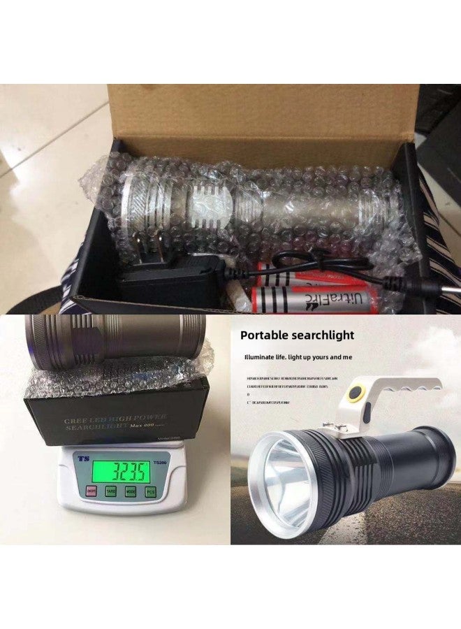 Strong Flashlight Charging High-power Long-range Ultra-bright Emergency Searchlight Multi-functional Outdoor Portable Miner's Lamp For Home Use-Color:Single (no Battery, No Charger)  - Image 2