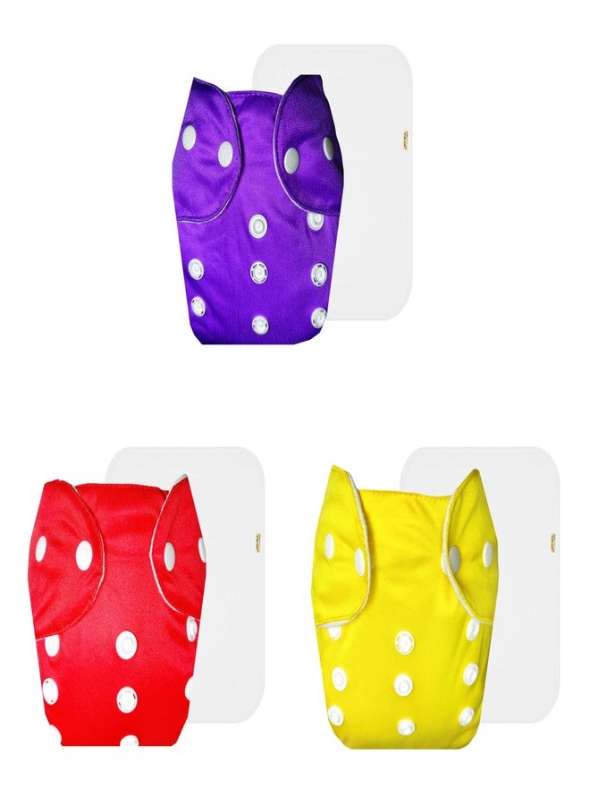 حفاضات دمبلدو لايت القماشية مع حشوة قطنية (عبوة من 3 قطع) | شعور بالجفاف والراحة | قابلة لإعادة الاستخدام والغسل | مناسبة للسفر | ضرورية للاستخدام اليومي | من 3 أشهر إلى سنتين | للجنسين - Image 1