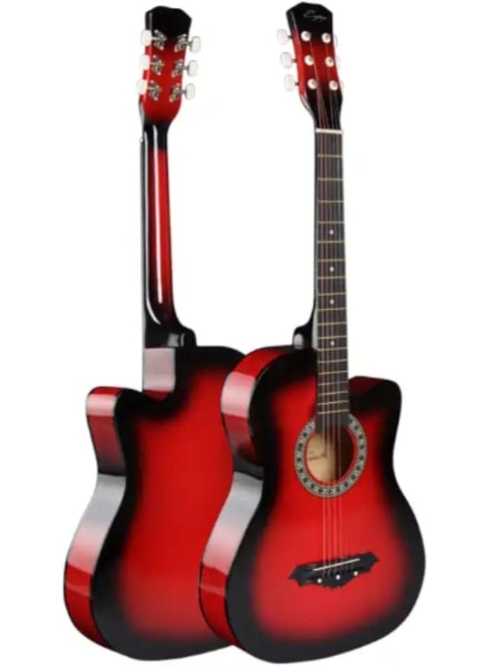 Megarya 38 Inch Beginner Acoustic Guitar Ideal for Party Games & Events, Durable Basswood Panels & ABS Nuts,for Teens & Adults (RDS) - Image 2