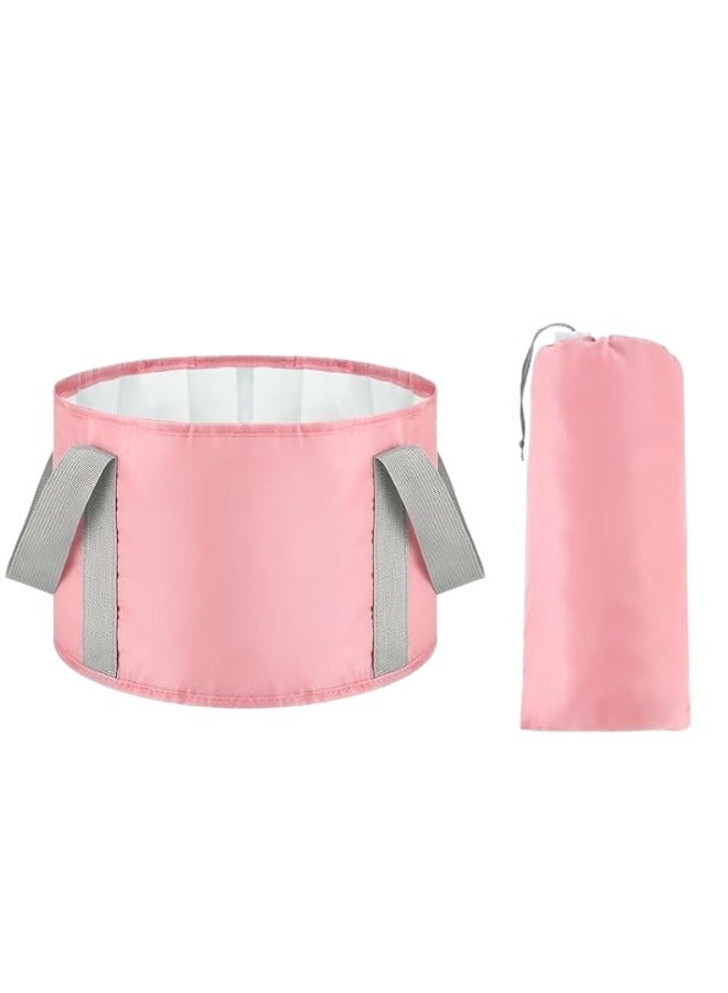 Collapsible Foot Bath Basin with Handles, Portable Foot Soak Tub with Storage Bag, Folding Foot Tub for Soaking Feet, Pedicure Foot Spa Bucket for Relieving Fatigue And Body Stress, Multifunctional Bucket with Zip for Travel, Camping Washing - Image 1