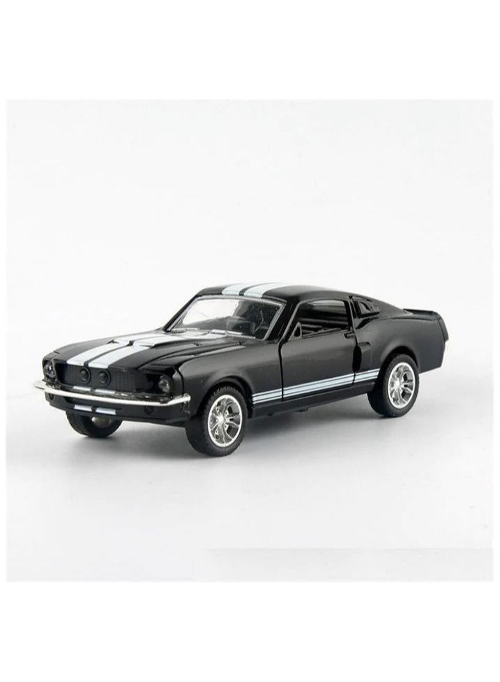 Swift 1:32 Mustang Open Door Pull Back Diecast Alloy Toy Car Model, Black 
