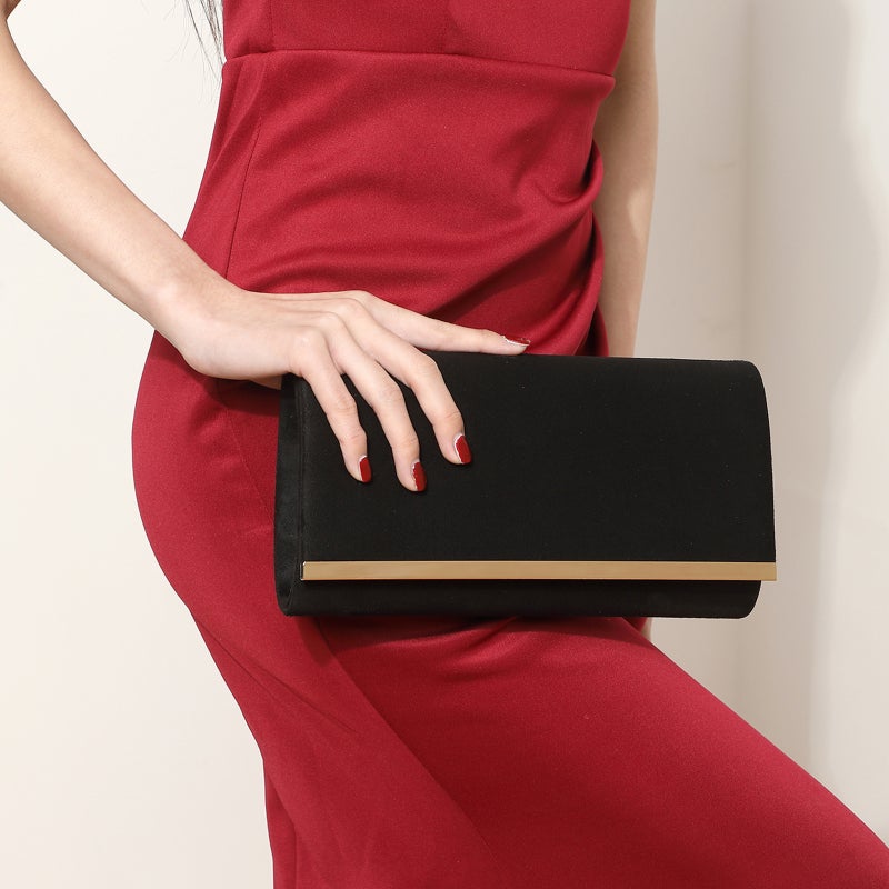 2023 New Women'S Evening Bag Metal Simple Fashion Clutch Wedding Party Evening Bag Chain Bag - Image 5