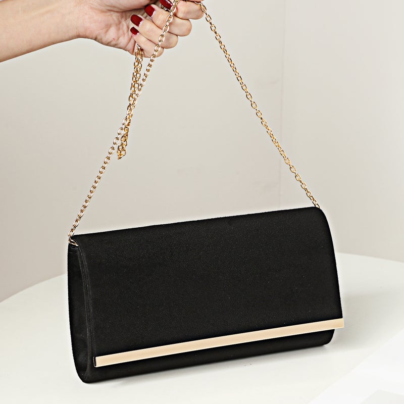 2023 New Women'S Evening Bag Metal Simple Fashion Clutch Wedding Party Evening Bag Chain Bag - Image 4
