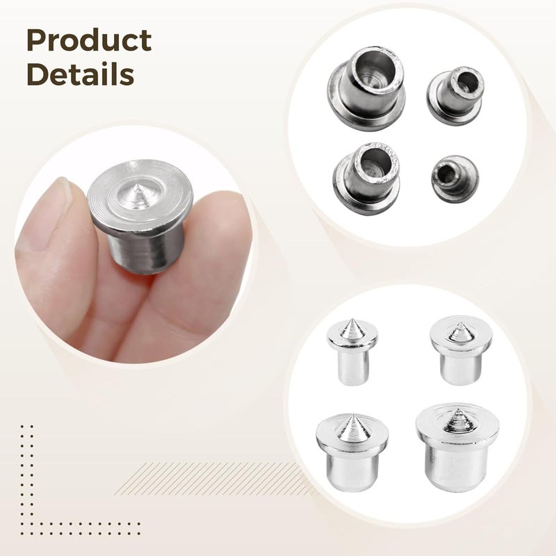 40 Pcs Woodworking Dowel Alignment Tools, Carbon Steel Transfer Pins in 4 Sizes for Accurate Center Marking in DIY Projects - Image 2