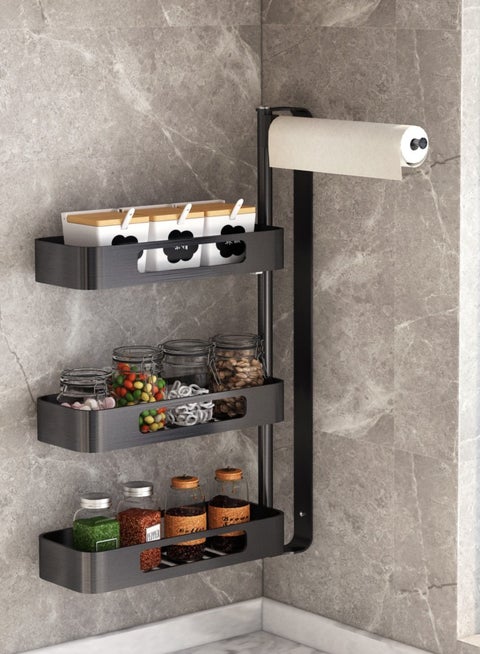 Spice organizer on the wall