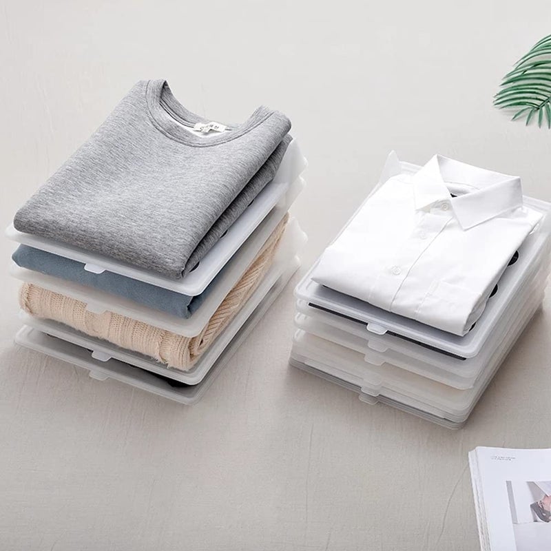 Cazuela Cazuela Clothes Wardrobe Oraganizer for Shirts TShirts Jeans Plastic Closet Drawer Organizer Cabinet Folding Board Storage Rack Travel Closet Organizer 12  - Image 4