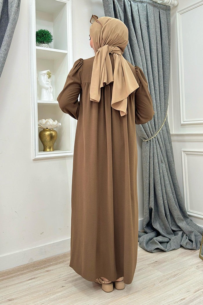Bym Fashion Baby Mother Dress 3896 Brown - Image 2