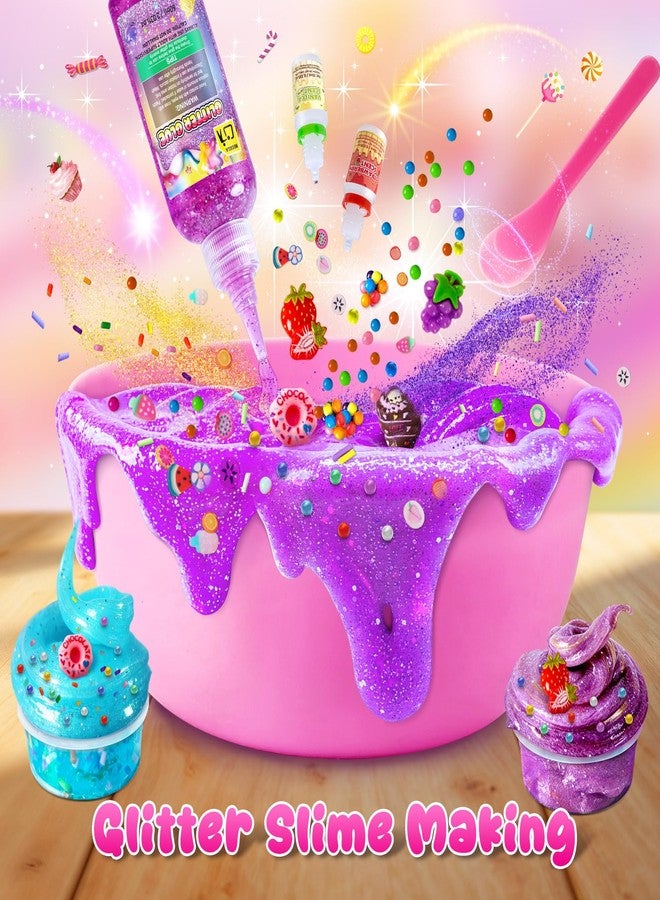 YOPINSAND DIY Slime Kit for Girls, Galaxy Confetti Slime Making Kit for Girls - Image 5