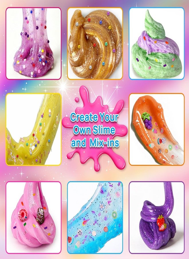 YOPINSAND DIY Slime Kit for Girls, Galaxy Confetti Slime Making Kit for Girls - Image 3
