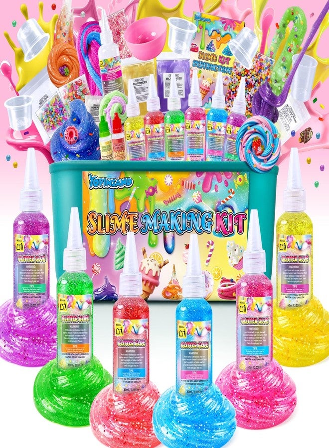 YOPINSAND DIY Slime Kit for Girls, Galaxy Confetti Slime Making Kit for Girls - Image 1