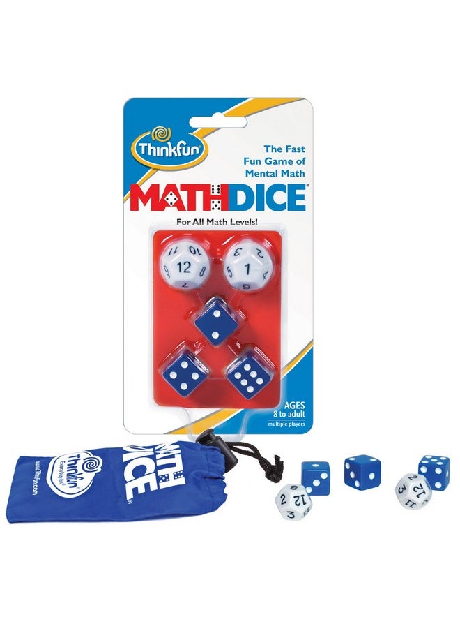 thinkfun Math Dice - Engaging Mental Math Skill Game | Great For Kids Age 8 And Up | Fun Educational Activity | Compact And Travel-Friendly  - Image 1