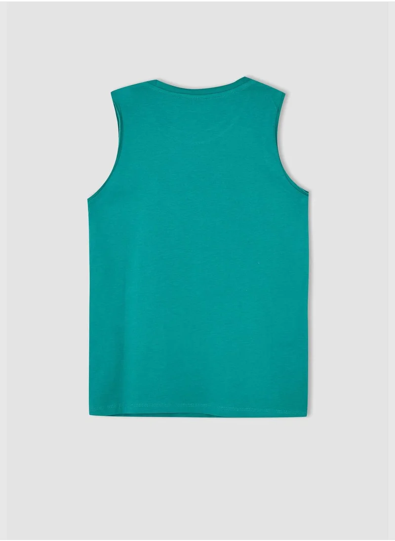 DeFacto 2 Pack Regular Fit Sleeveless Working Machine Print Vest