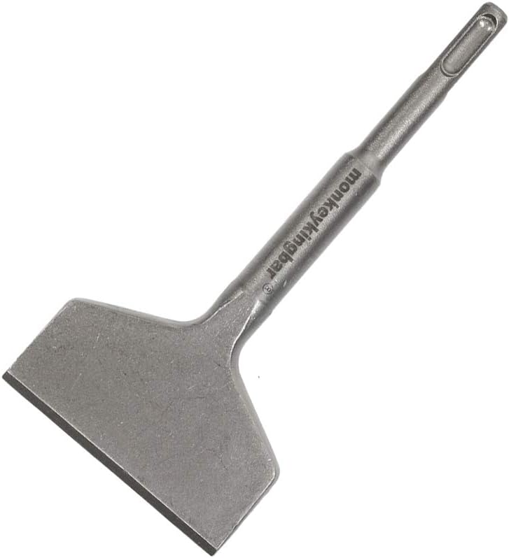 Monkey King Bar - 6.5" x 3" SDS Thinset Scraper & Tile Scraper Chisel - Works with SDS Plus Rotary & Demolition Hammers - Image 1