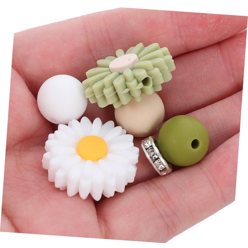Stobaza Daisy Spacer Beads for Jewelry Making Pre-drilled Round DIY Bracelet - Image 5