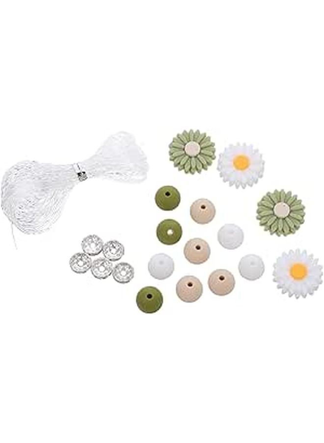 Stobaza Daisy Spacer Beads for Jewelry Making Pre-drilled Round DIY Bracelet - Image 1