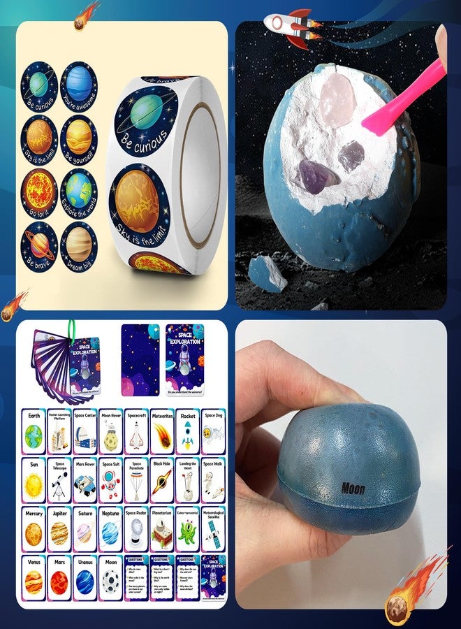 PPXMEEUDC 25 PCS Solar System Planets Toys for Kids Outer Space Toys Planet Balls Education Gift for Boys Girls Age 3 5 8 10 Explore Universe Science Playroom Classroom - Image 3