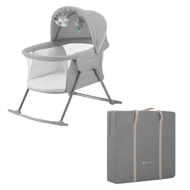 Kinderkraft kk Kinderkraft - Lovi Baby Cot/Cradle - Grey, 0 - 2 Months - Image 1