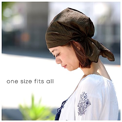 CHARM Pirate Bandana Head Scarf - Mens Balding Hair Cap Womens Headwrap Hat Chemo Wear Du Rag Cotton Summer Black - Image 5