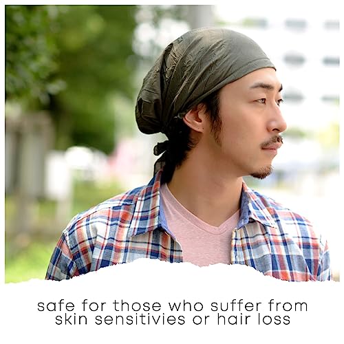 CHARM Pirate Bandana Head Scarf - Mens Balding Hair Cap Womens Headwrap Hat Chemo Wear Du Rag Cotton Summer Black - Image 3