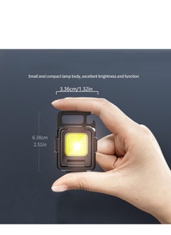 Excefore COB Mini Rechargeable Keychain Work Light, 1000 Lumens 4 Modes, Waterproof Flashlight with Folding Magnet Bracket Bottle Opener, Suitable for Walking, Camping, Repairing, Running Outdoor  - Image 5