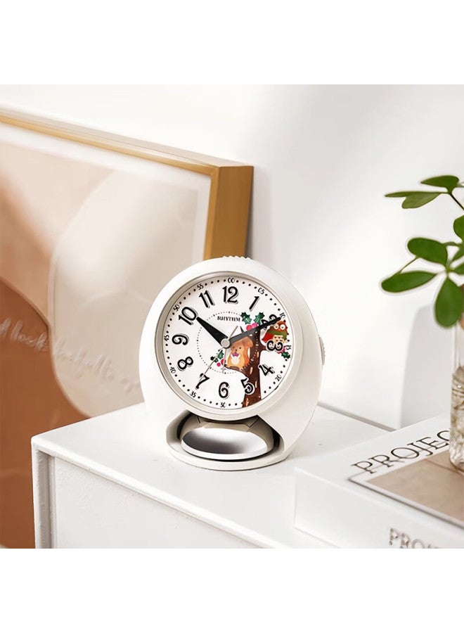Rhythm High School, Middle School And Elementary Student-specific 2025 New Model Silent Night Light Cute Alarm Clock For Children Boys Simple Practical Wake-up Device Powerful Alarm Clock Cra862wr13 - Image 2