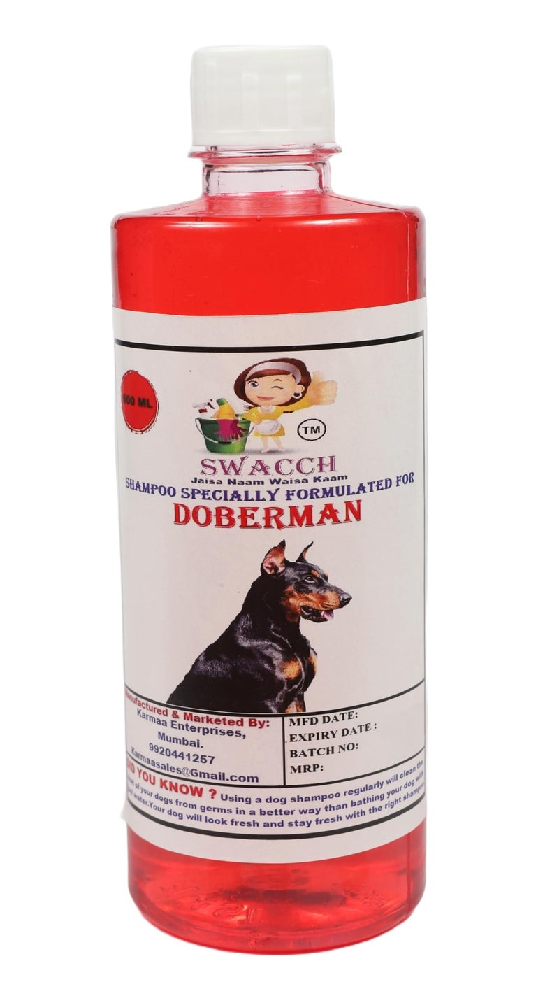 SWACCH Shampoo Specially FORMULATED for Doberman (500ML) Jasmine - Image 1