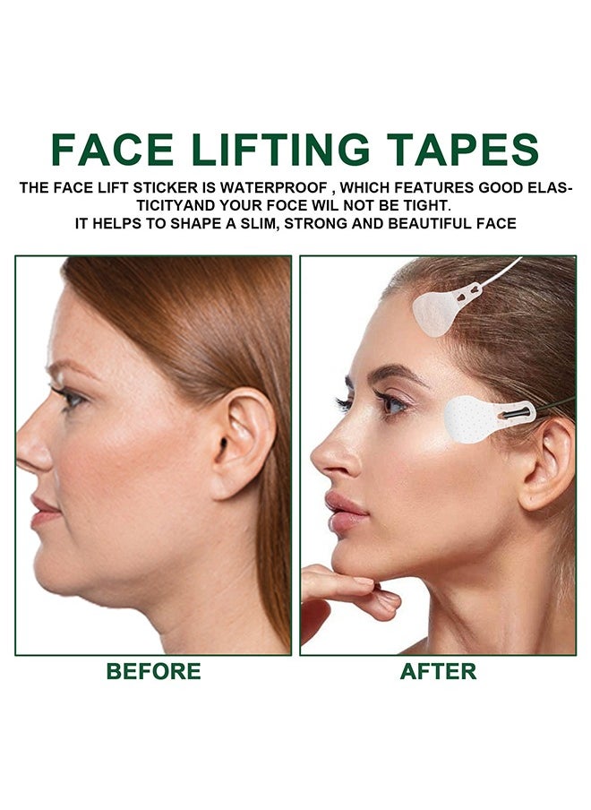 West&Month 30 Pcs Face Lifting Patch, Waterproof High Elasticity Facelift Face Lift Tape, for Hiding Facial Wrinkles Lift Saggy Skin Hide Double Chin Ultra-thin Breathable  - Image 5