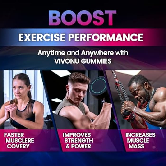 VivoNu Creatine Gummies, 5000mg Creatine Monohydrate Per Serving - Image 4