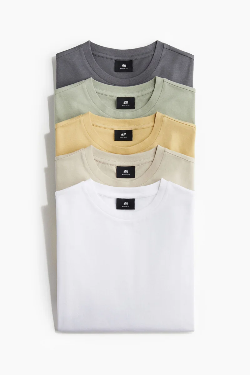 H&M 5-pack Regular Fit T-shirts