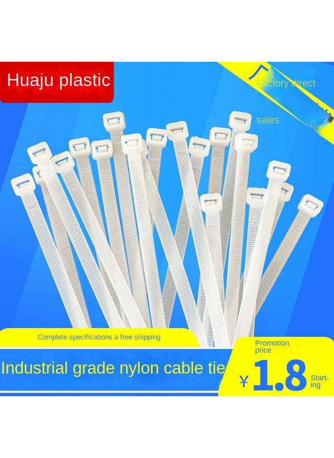 Bluejw - Cable Tie Nylon Self-locking Plastic Tie Fixed Wire Cable Tie Strap Strong Black White Free Shipping - Image 1