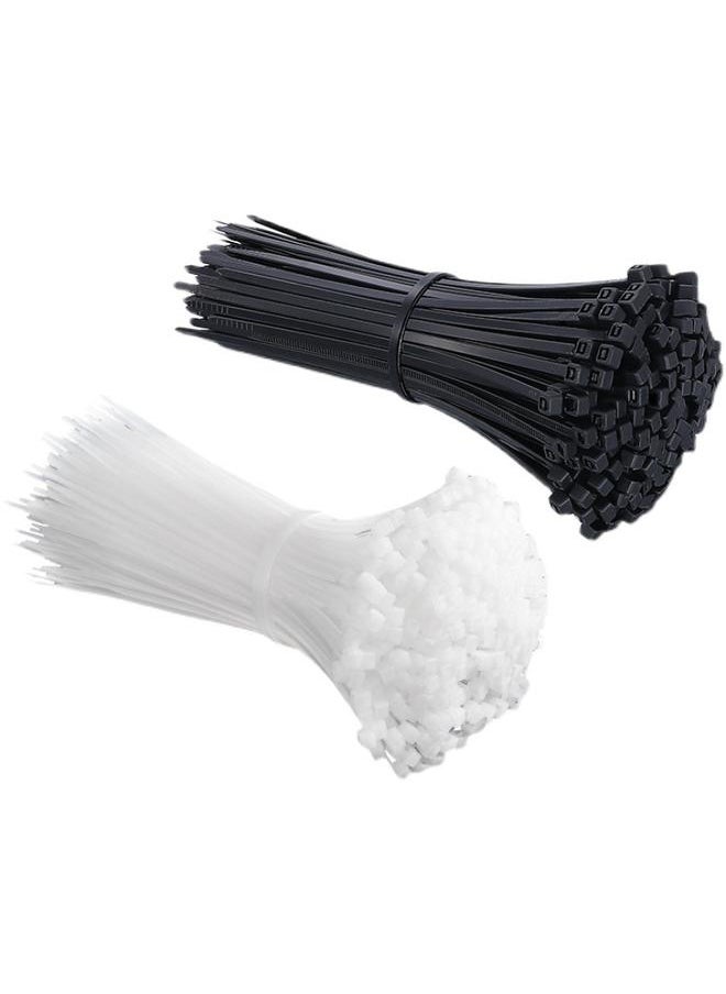 Bluejw - Cable Tie Nylon Self-locking Plastic Tie Fixed Wire Cable Tie Strap Strong Black White Free Shipping - Image 1