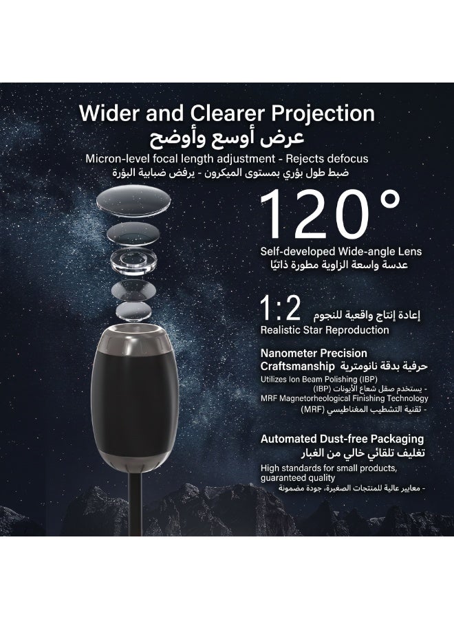 USB Car Projector Galaxy Night Light, Car Roof Star Light , Multiple Modes Romantic Galaxy Ambient Lamp for Car, Bedroom, Ceiling, Party, Gift - Image 5