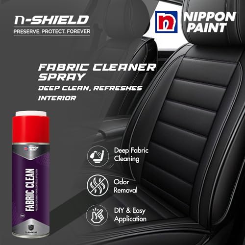 Nippon Paint n-Shield Fabric Cleaner Foam Spray 500ml With Built in Brush Cap | Upholstery, Car Seats & Carpets Cleaner | Powerful Deep Cleaning Foam Action Removes Stains, Odour & Dirt - Image 5