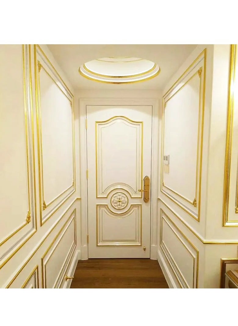 ماركة غير محددة - 8x8.5 سم 100 ورقة / حزمة تجديد مسمار الفن DIY اللوحة الديكور الذهب الممتاز التقليد ب صفائح رقائق الذهب - Image 1