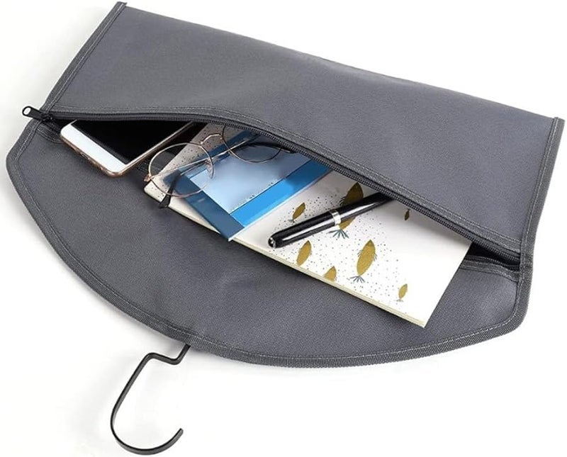 حقيبة تخزين معلقة من أكسفورد مقاومة للماء لحماية الملابس والأشياء الثمينة باللون الرمادي - Image 5