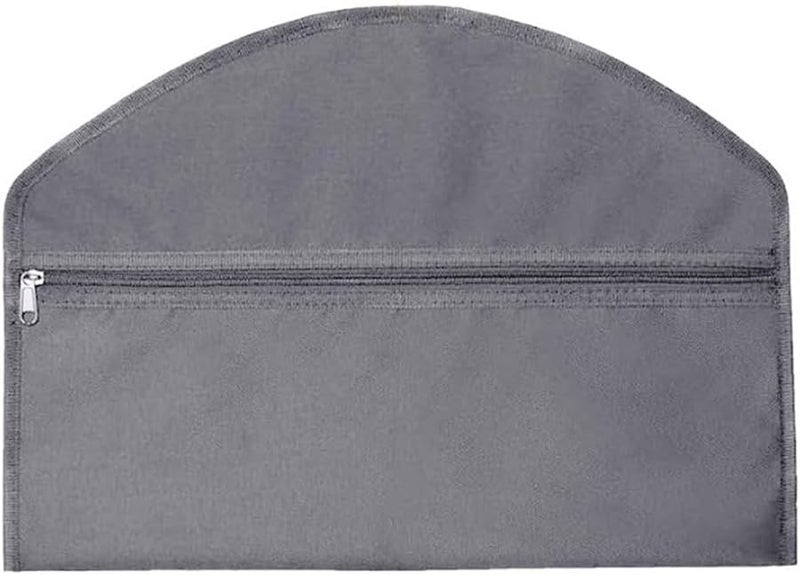 حقيبة تخزين معلقة من أكسفورد مقاومة للماء لحماية الملابس والأشياء الثمينة باللون الرمادي - Image 1