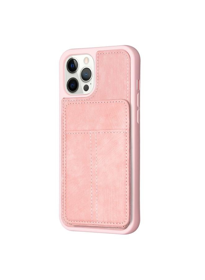 اس-توب جراب لهاتف iPhone 15 Pro Max BF28 جراب بطاقة غير لامع مع حامل - Image 2