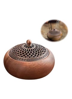 General Incense burner sticks and cones, acacia wood and metal incense burners, home décor for meditation and yoga, calming aromatherapy tools  - Image 1