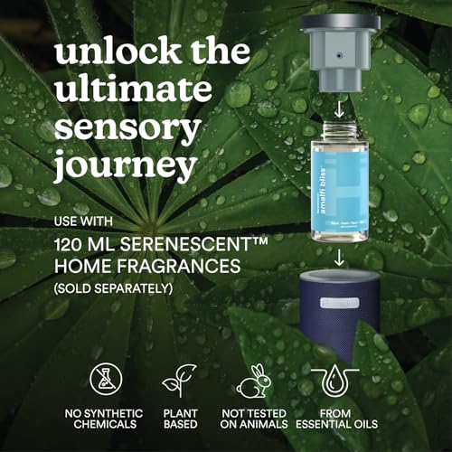 Homedics SereneScent Fabric Rechargeable Waterless Diffuser, Use with Homedics SereneScent Oil 120ml (Sold Separately) Cordless Aromatherapy, Adjustable Mist & Timer, 6 Calming Lights, Future Dusk - Image 4