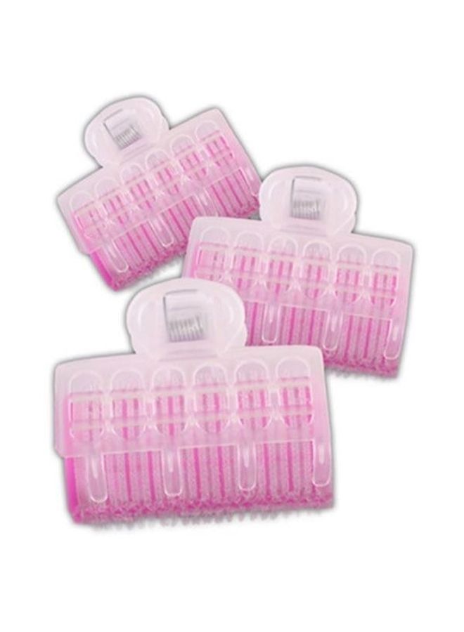 NIBEMINENT 3-Piece Hair Rollers Curlers Pink