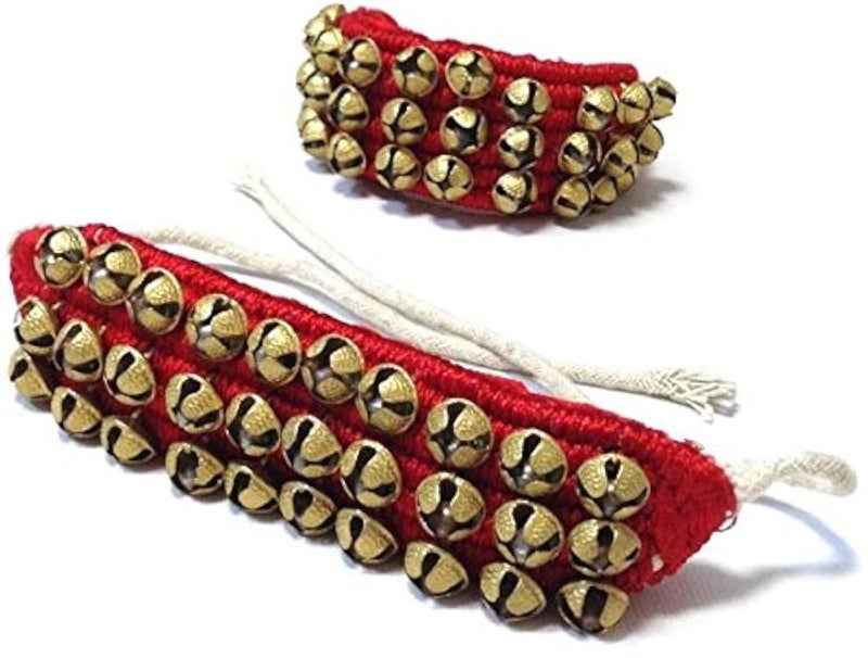 UAPAN MetalCraft Ghungroo Red Pad 3 Line,Red Pad Ghungroo 3 Line - Image 4