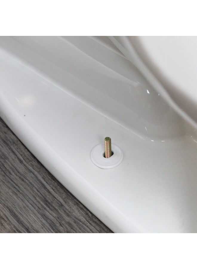 Danco 80821 Snap on Round Toilet Bolt Caps in White, Pack of 2 - Image 3