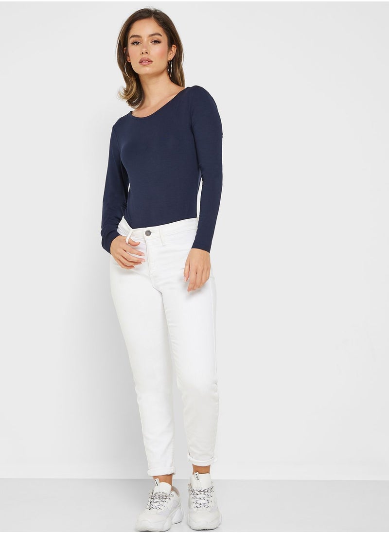High Leg Knitted Body