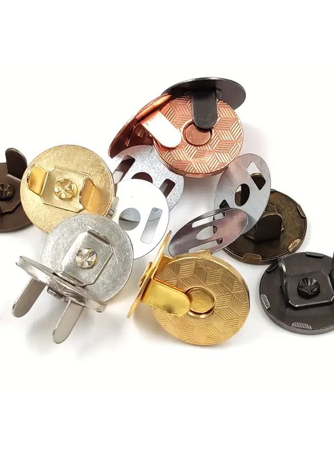 10mm Copper Magnetic Buttons 10 Sets for Bags Wallet Automatic Adsorption Metal Snaps - Image 5