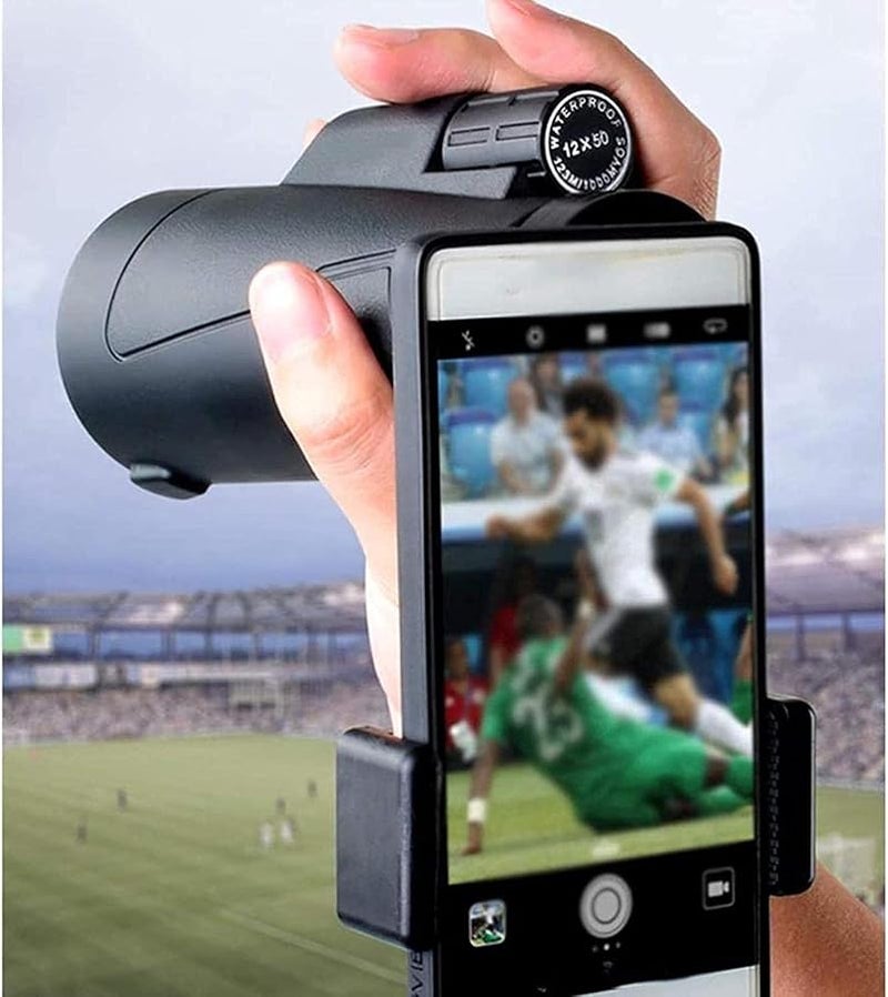 12x50 High Power Monocular Telescope with BAK4 Prism FMC Lens and Phone Adapter - Image 4