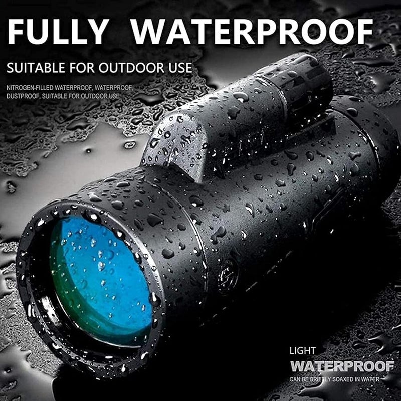 12x50 High Power Monocular Telescope with BAK4 Prism FMC Lens and Phone Adapter - Image 5