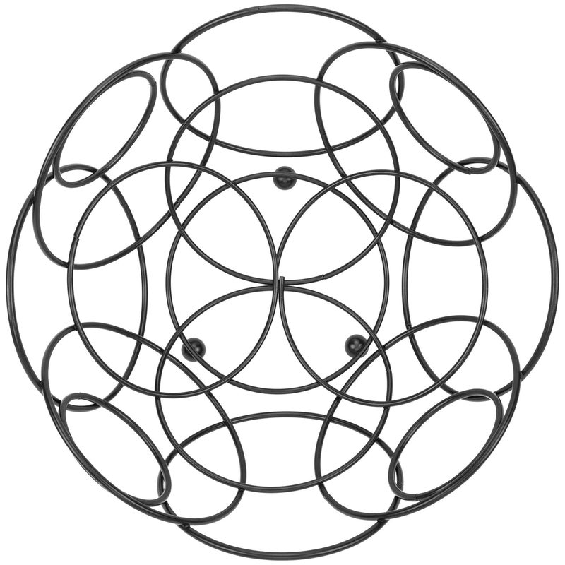 REPLEX Fruit Basket Round Decorative Bowl for Kitchen Counter Black Color 10 38inch Diameter - Image 1