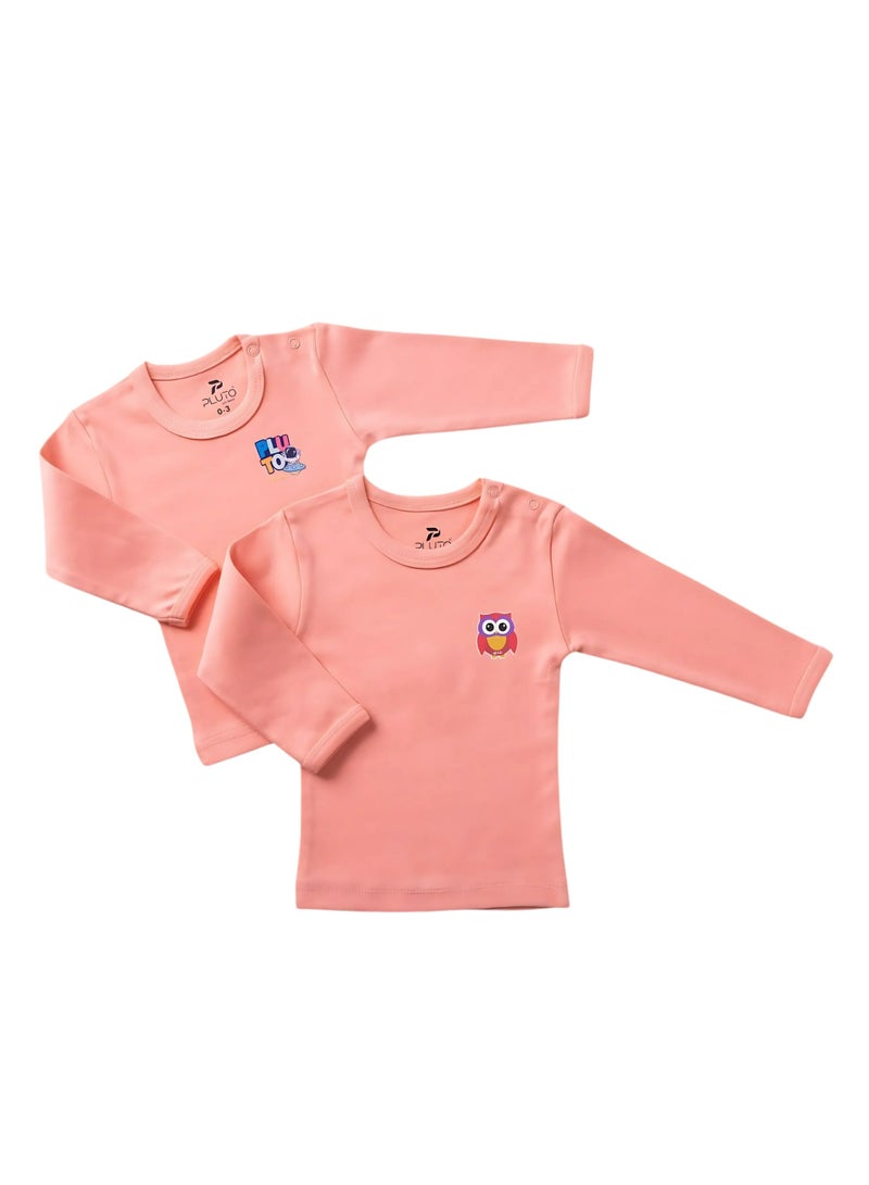 Pluto Pack of 3 Cotton Long Sleeve Undershirt for Baby - Image 3