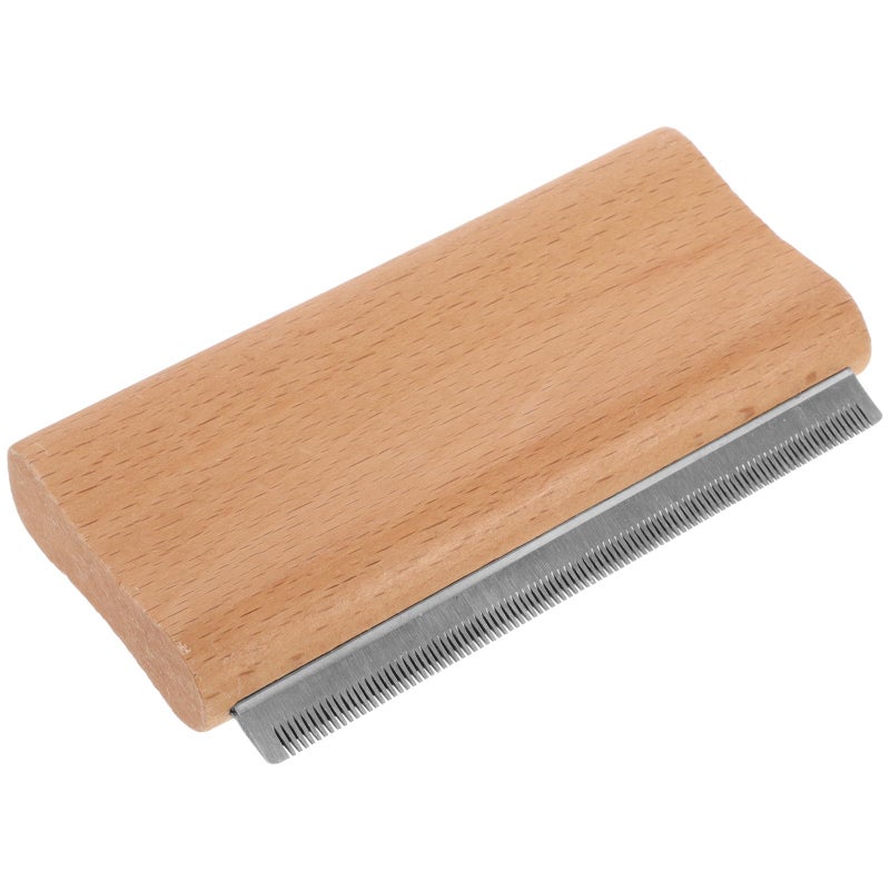 Wooden Handle Large 12 5cm Teeth Pet Horse Shedding Brush Grooming Comb for Farm Stable Body Cleaning - Image 2